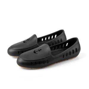 Cruise Loafer - Black Anchor Perforated  / Waterproof