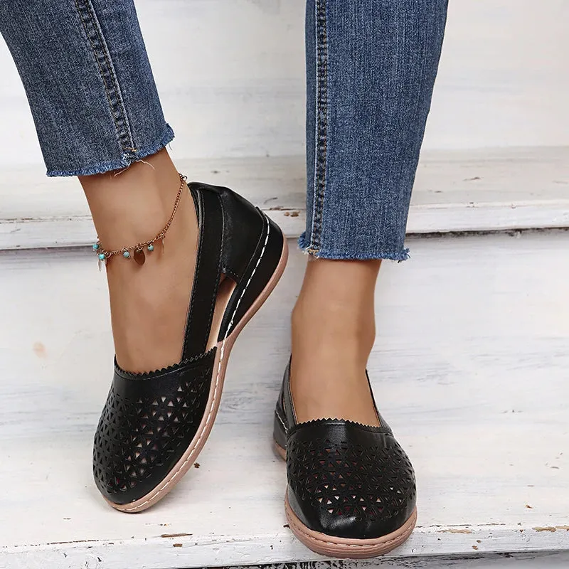 Cut-Out Loafers | Pink | Lightweight and Breathable