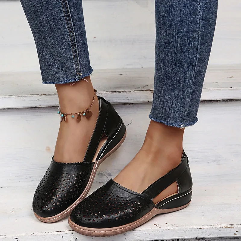 Cut-Out Loafers | Pink | Lightweight and Breathable