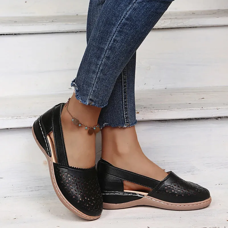 Cut-Out Loafers | Pink | Lightweight and Breathable