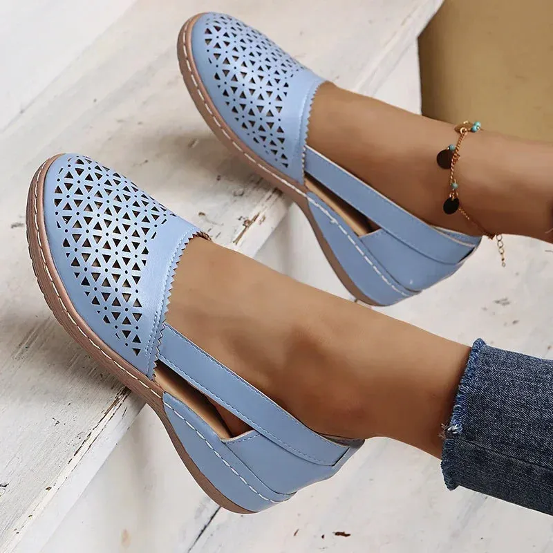 Cut-Out Loafers | Pink | Lightweight and Breathable