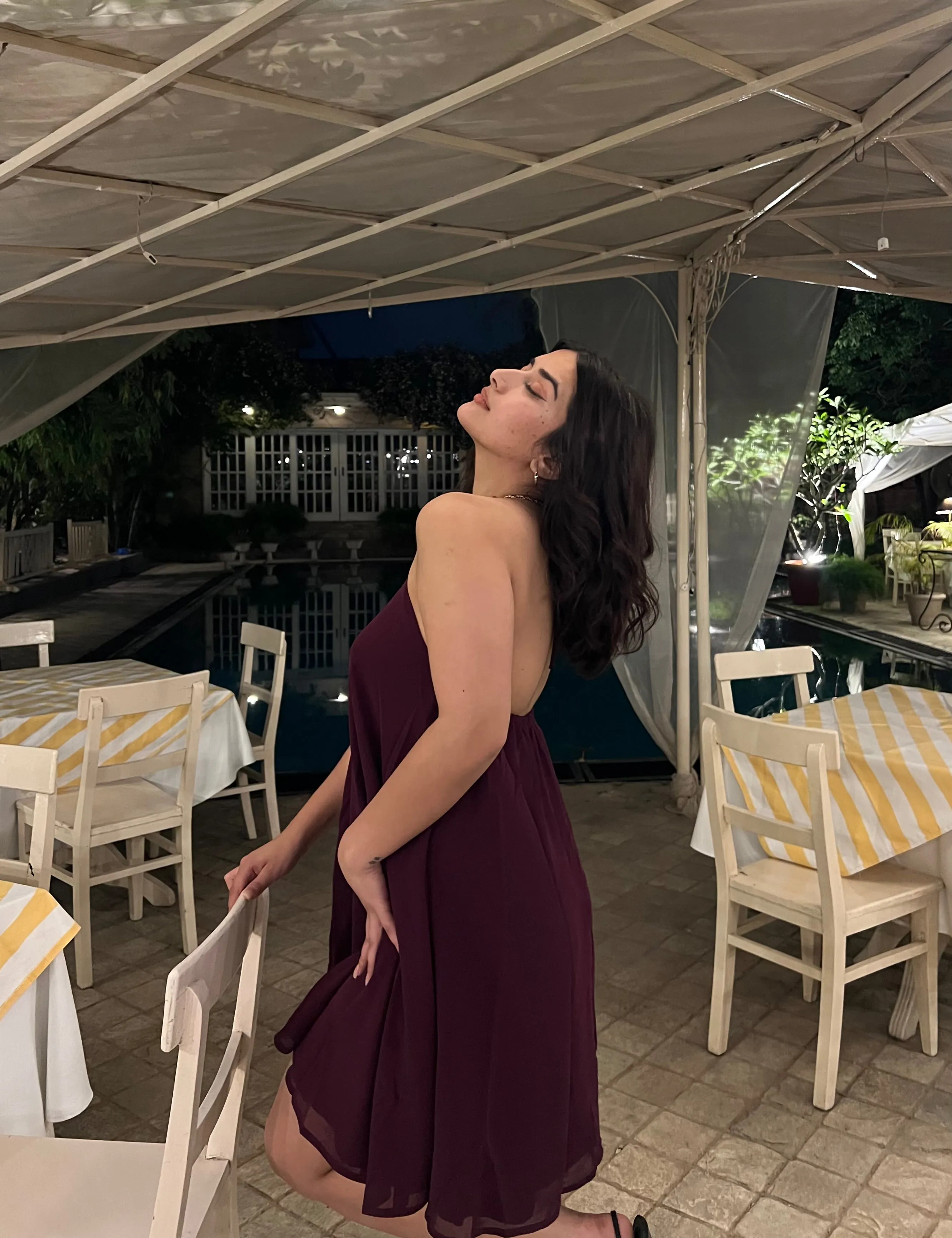 Dazzle- ALine dress (WINE)