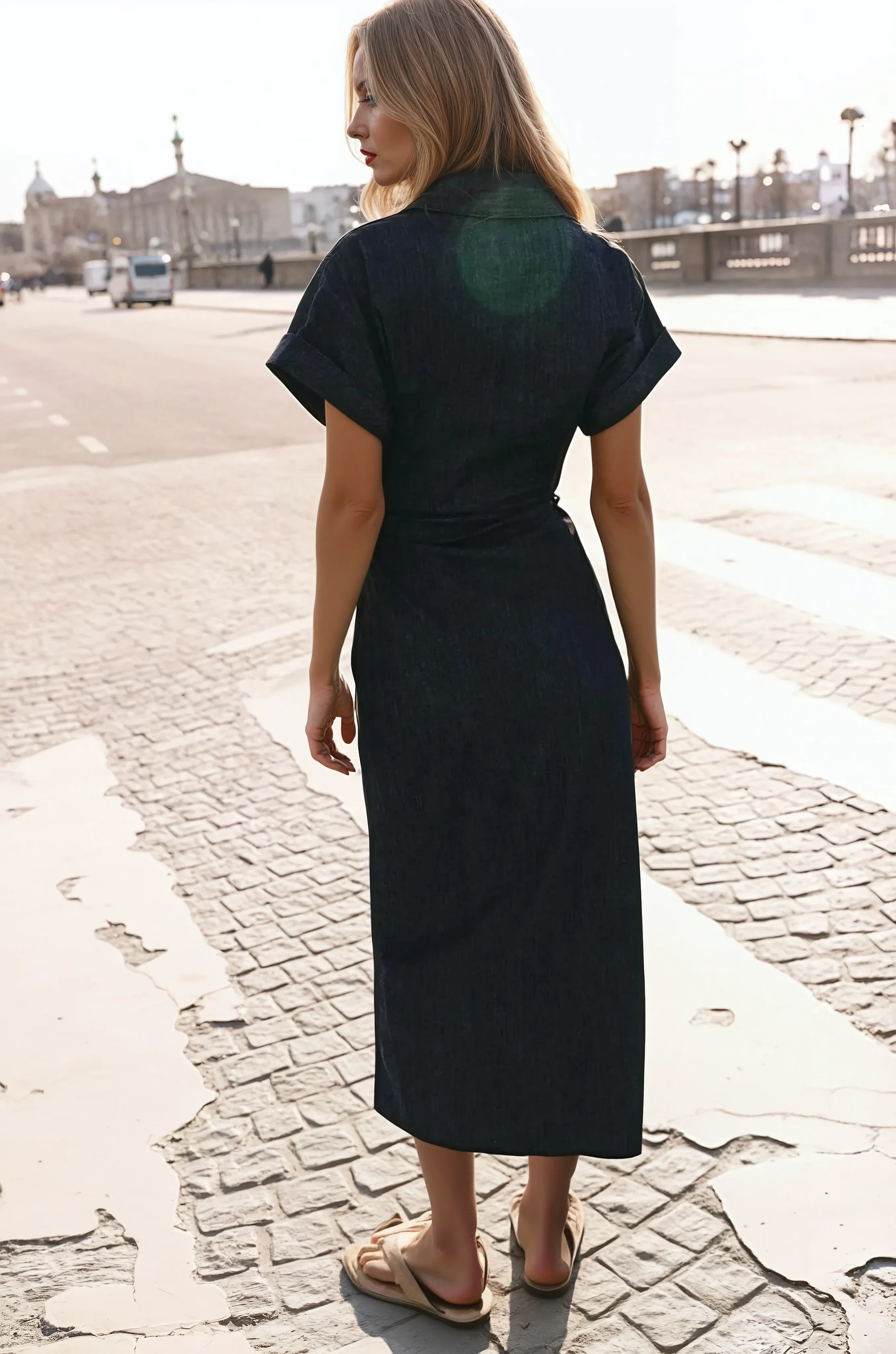 Denim Commute Dress