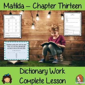 Dictionary Work Complete Lesson – Matilda