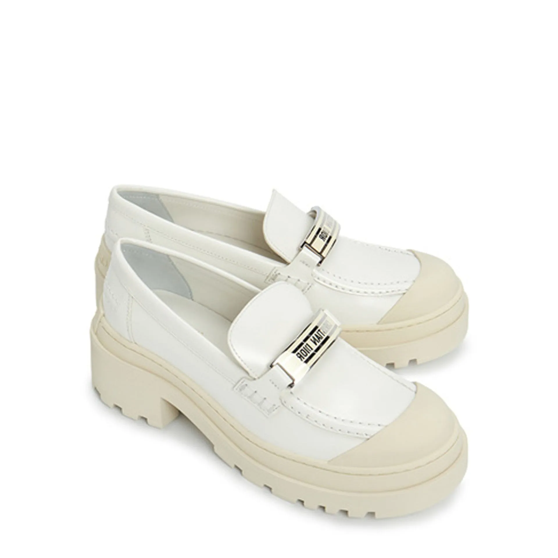 DIOR Elegant Leather Loafers