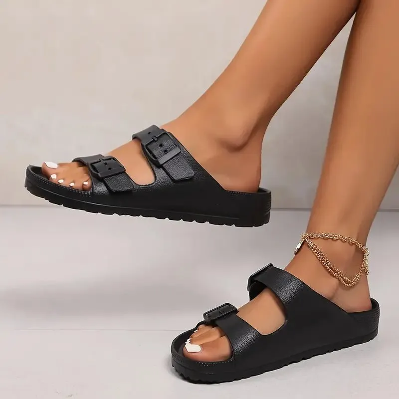 Double Strap Slides – Lightweight Comfort – Everyday Casual