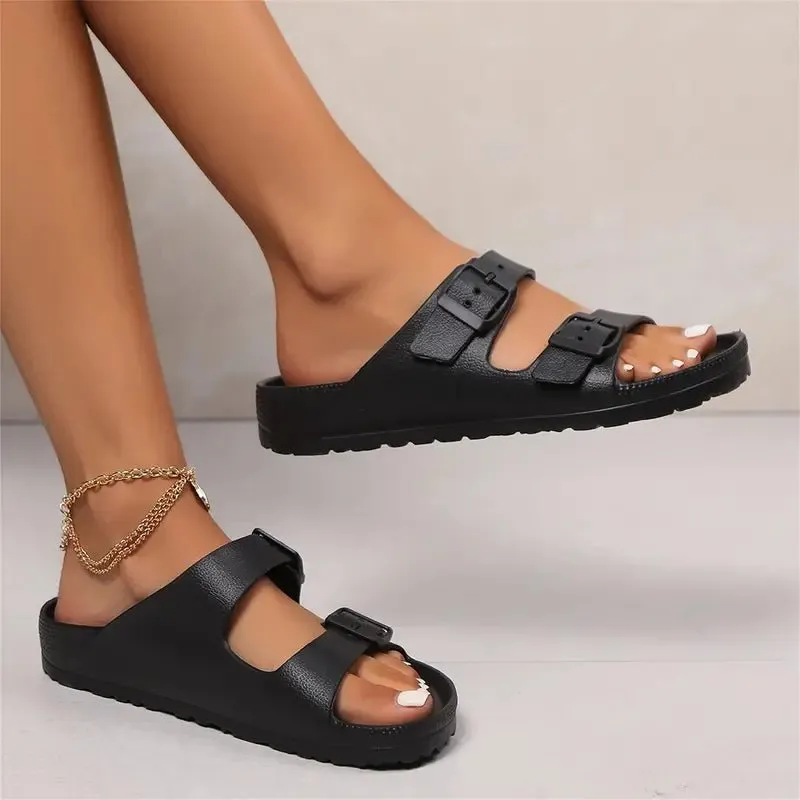 Double Strap Slides – Lightweight Comfort – Everyday Casual