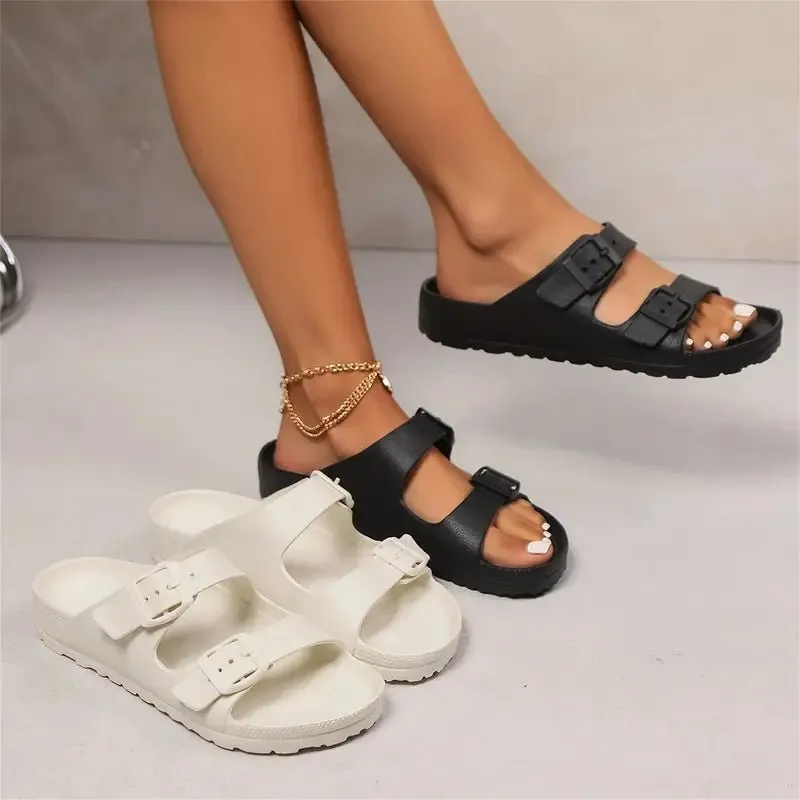 Double Strap Slides – Lightweight Comfort – Everyday Casual