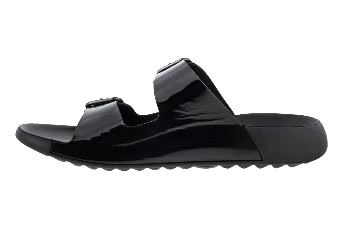Ecco Cozmo Buckle Black Patent Womens