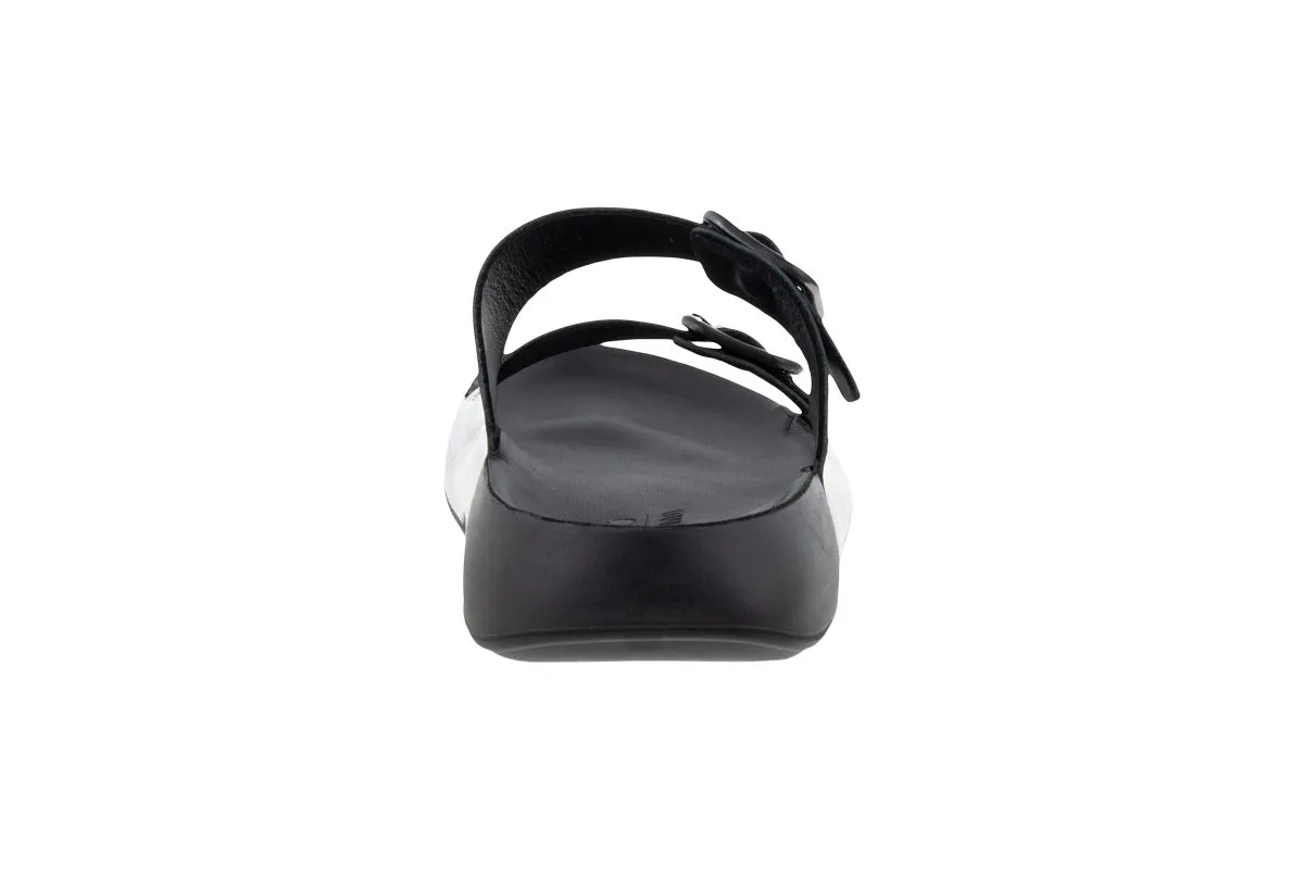 Ecco Cozmo Buckle Black Patent Womens