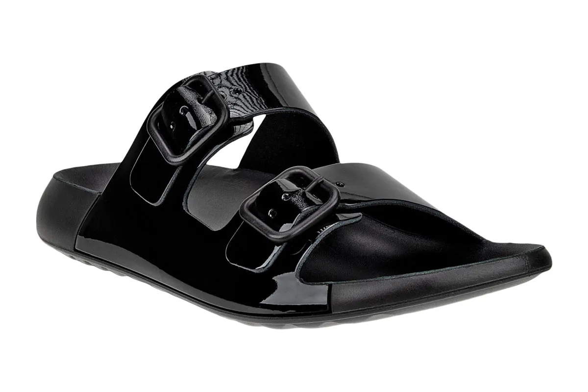 Ecco Cozmo Buckle Black Patent Womens