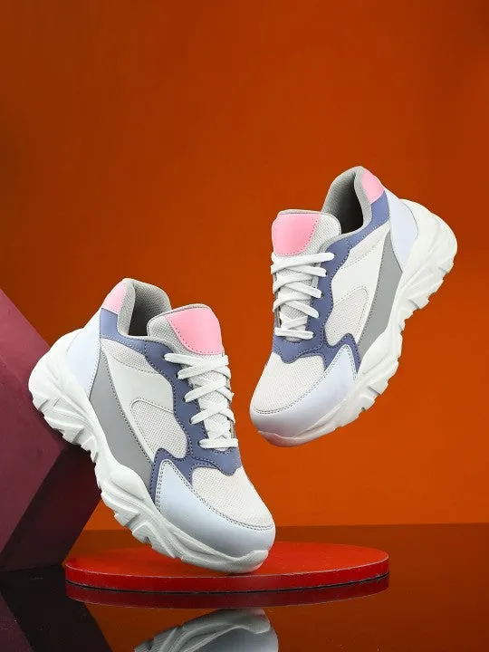 El Paso Women Colourblocked Lightweight Sneakers