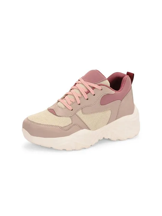 El Paso Women Colourblocked Round Toe Lightweight Sneakers