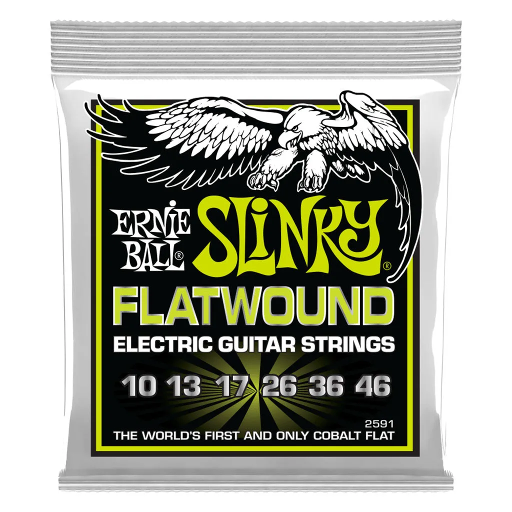 Ernie Ball Regular Slinky Flatwound Electric Guitar Strings - 10 - 46 gauge