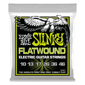 Ernie Ball Regular Slinky Flatwound Electric Guitar Strings - 10 - 46 gauge