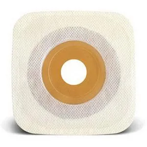 Esteem synergy® Stomahesive® Skin Barrier, 4" x 4" (10cm x 10cm) White, Pre-Cut Stoma Opening 3/4" (19mm) - Box of 10