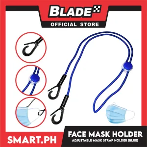 Face Mask Lanyard With Clip, Adjustable Strap Holder FMH7 (Blue) Fashionable Face Necklace Strap for Women And Men