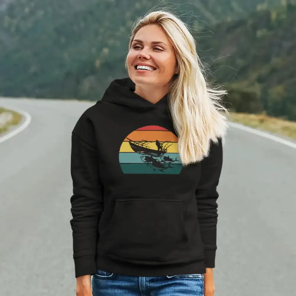 Fishing Boat Women Hoodie