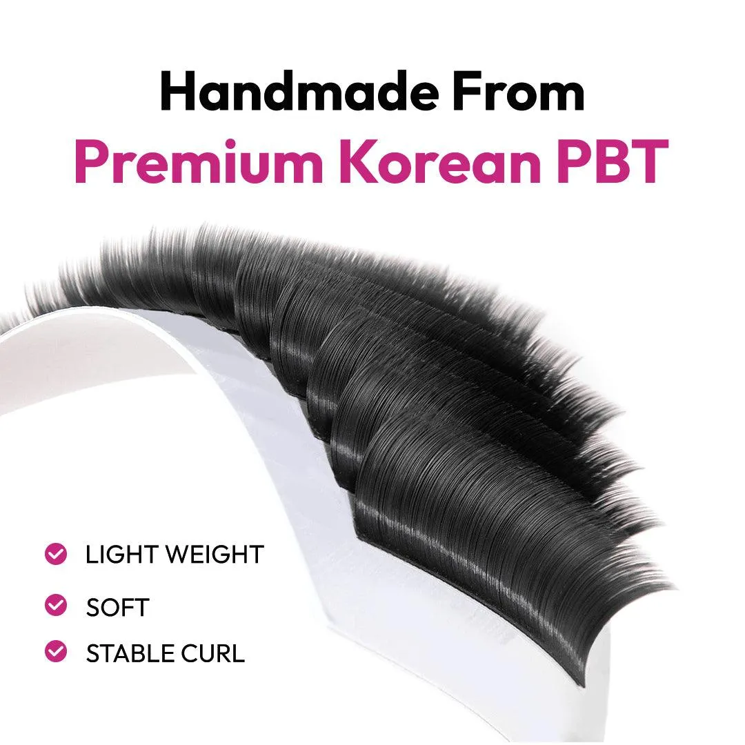 FLAT Lash Extensions (Ellipse Silk Lashes) | .15 .20 | Mixed/Single length | for WHOLESALE Pre-order