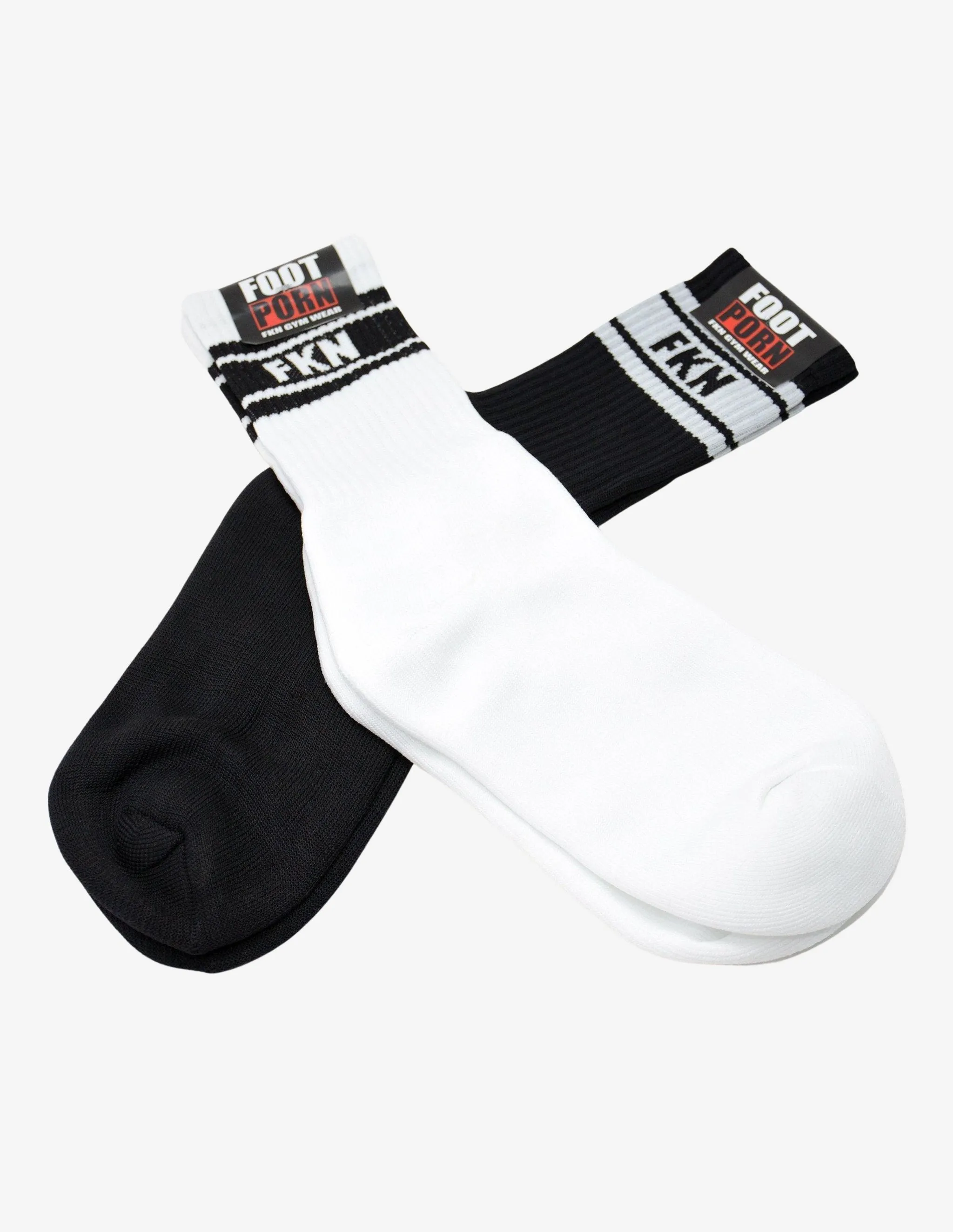 Foot Porn Socks | Two Pair | White