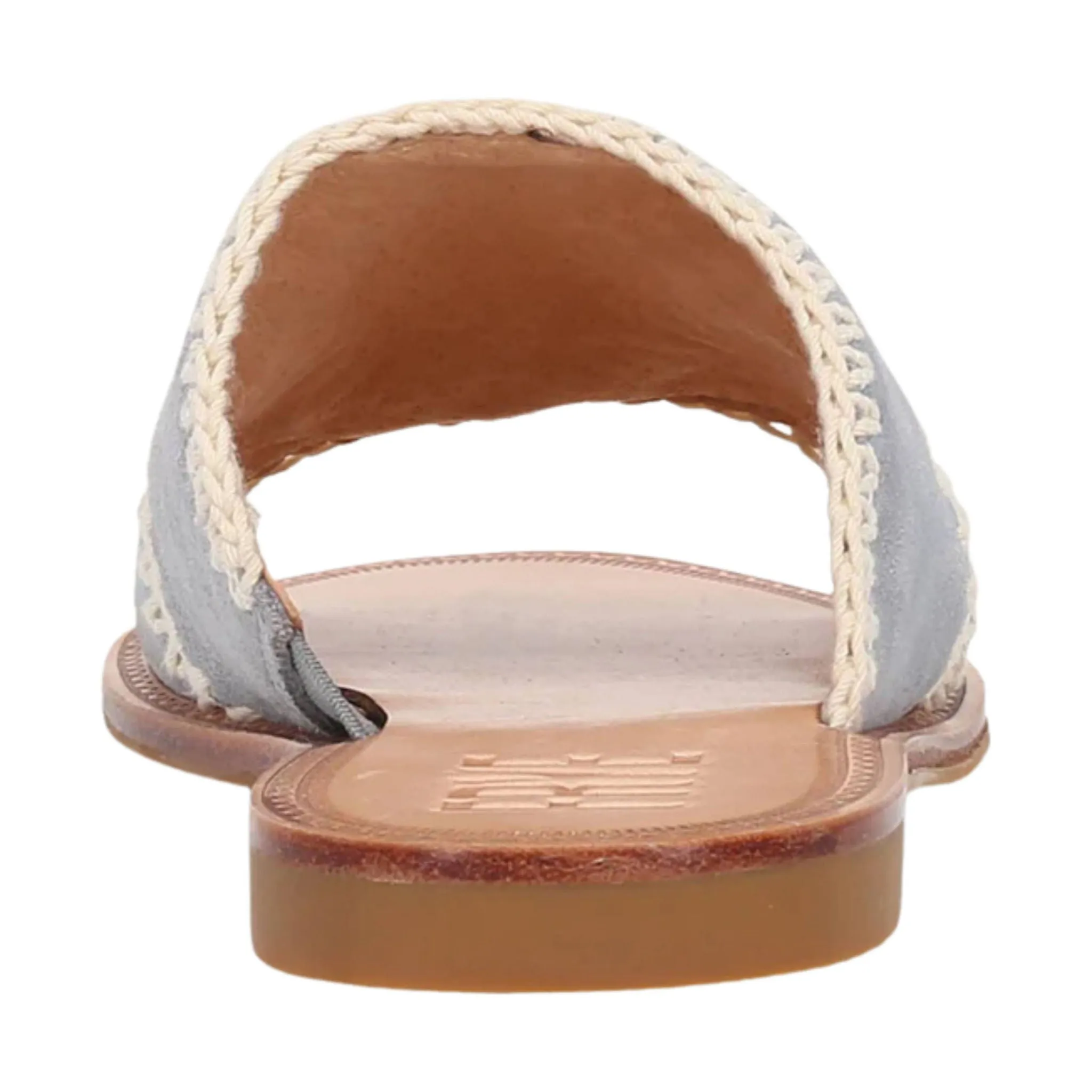 Frye Women's Ava Crochet Slide - Steel Blue FINAL SALE