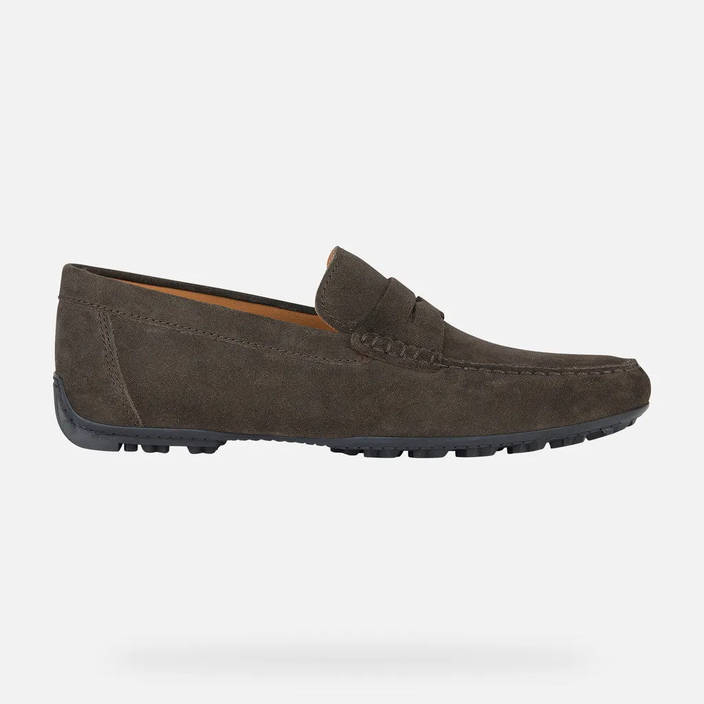 Geox Brown Kosmopolis Grip Suede Loafer