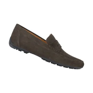 Geox Brown Kosmopolis Grip Suede Loafer