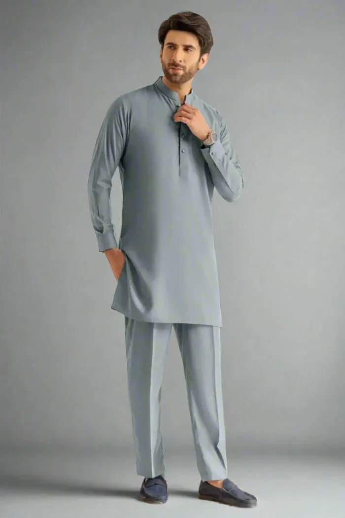 Grey Kurta Pajama For Men