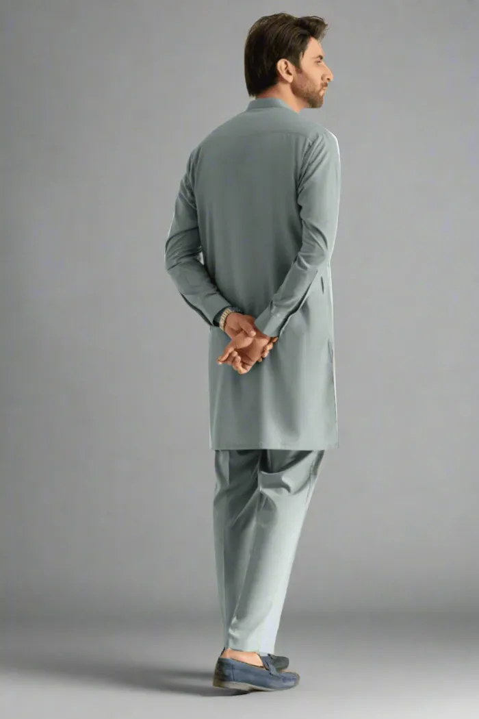 Grey Kurta Pajama For Men