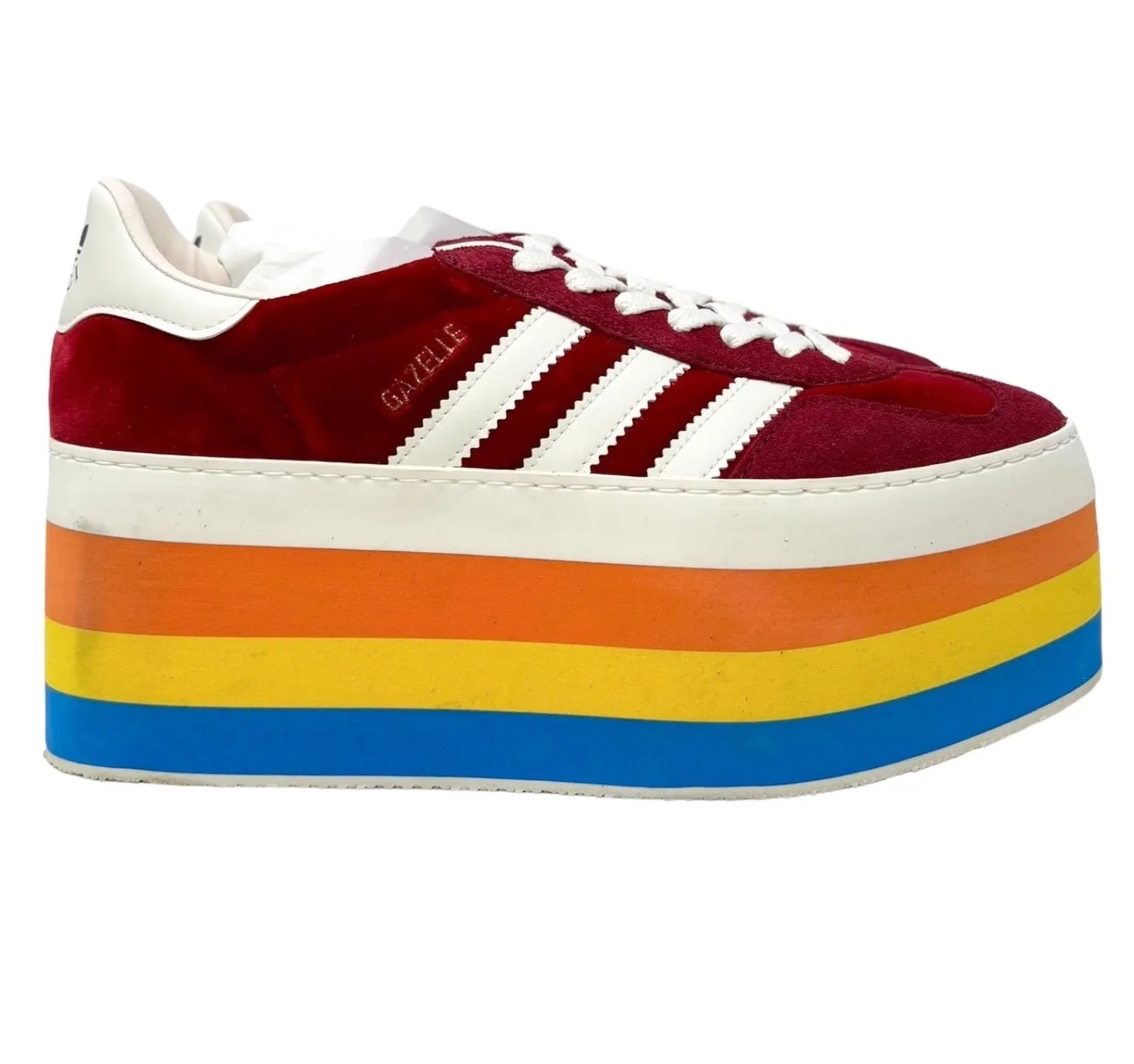 Gucci x Adidas Gazelle Rainbow Platforms, SS15, US 7