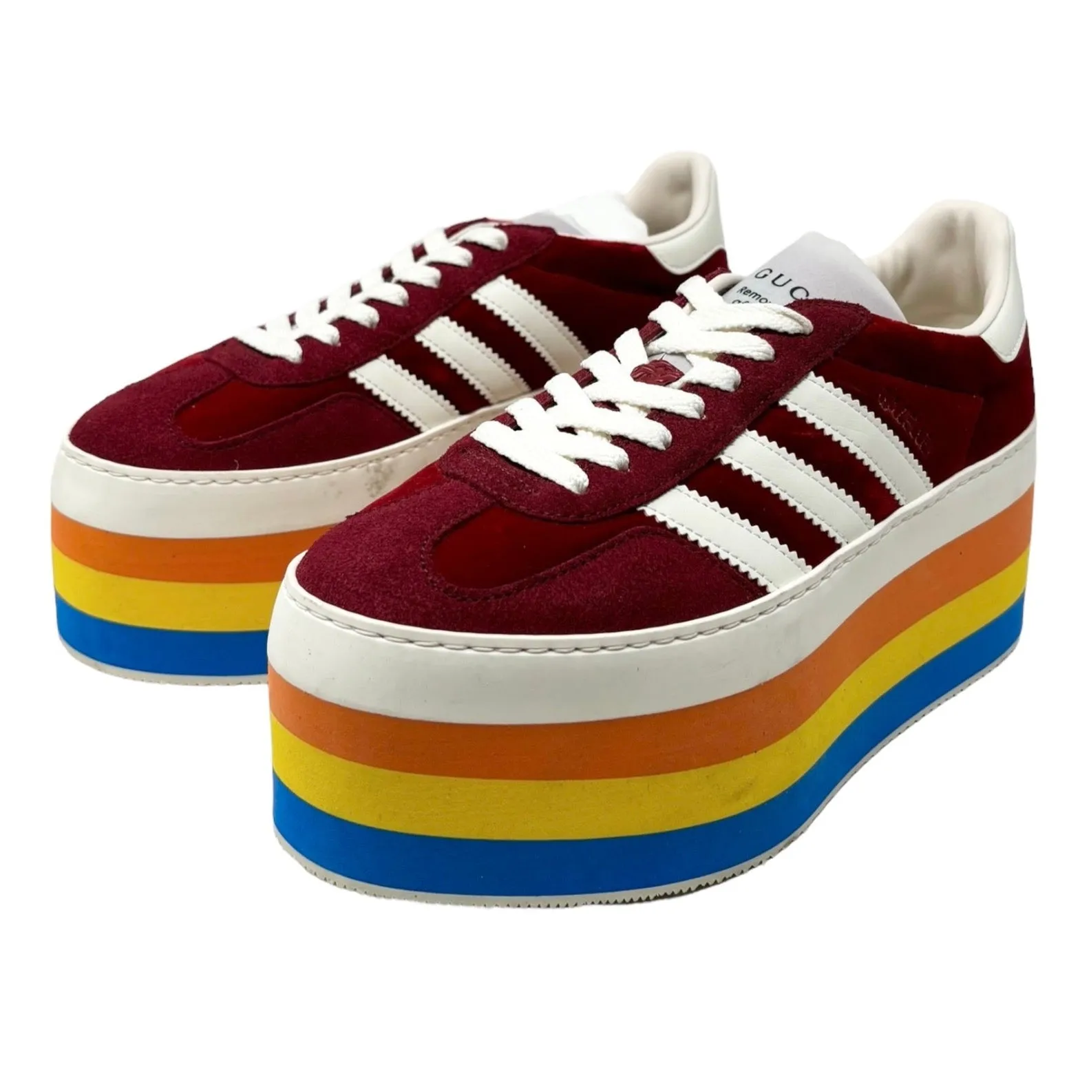 Gucci x Adidas Gazelle Rainbow Platforms, SS15, US 7