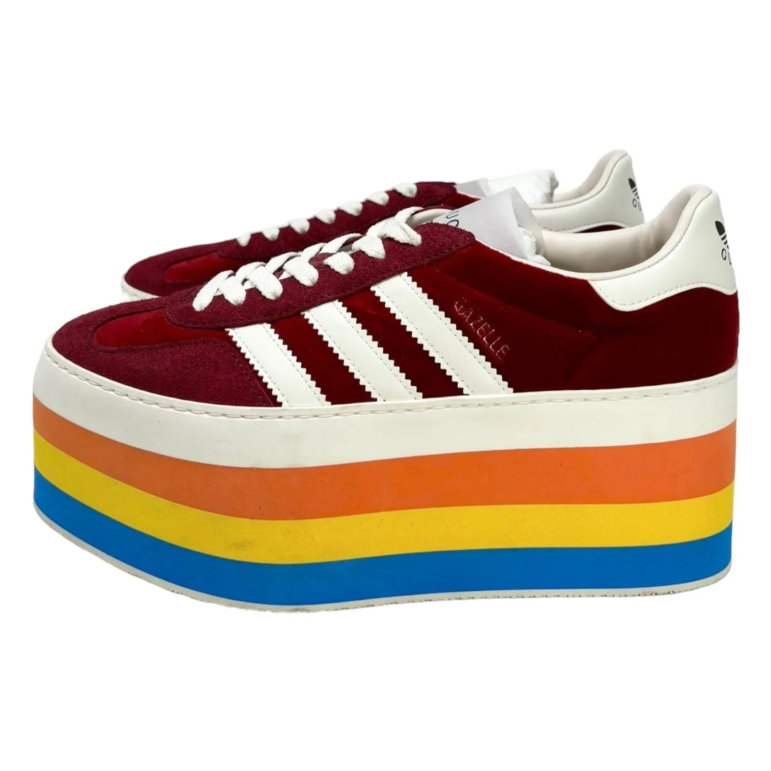 Gucci x Adidas Gazelle Rainbow Platforms, SS15, US 7