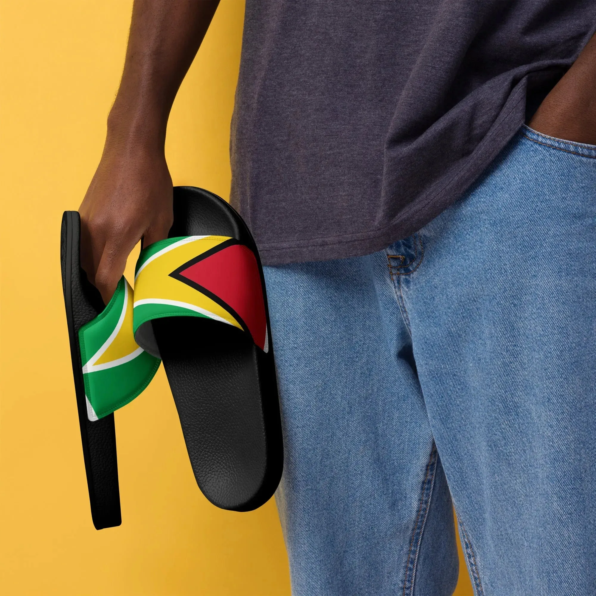 Guyana Flag Men’s Slides