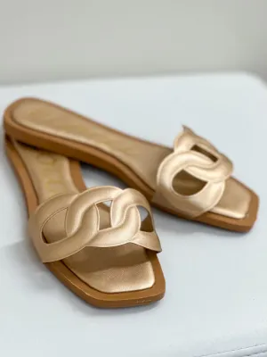Halle Sandal {Champagne}