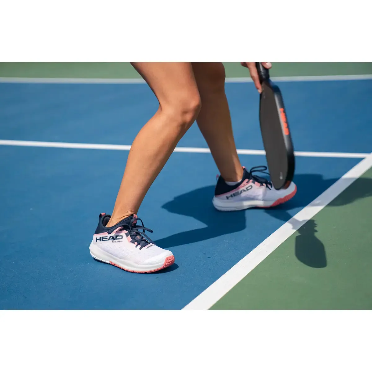 Head Motion Pro Women's Pickleball Shoes (White/Black/Blue)