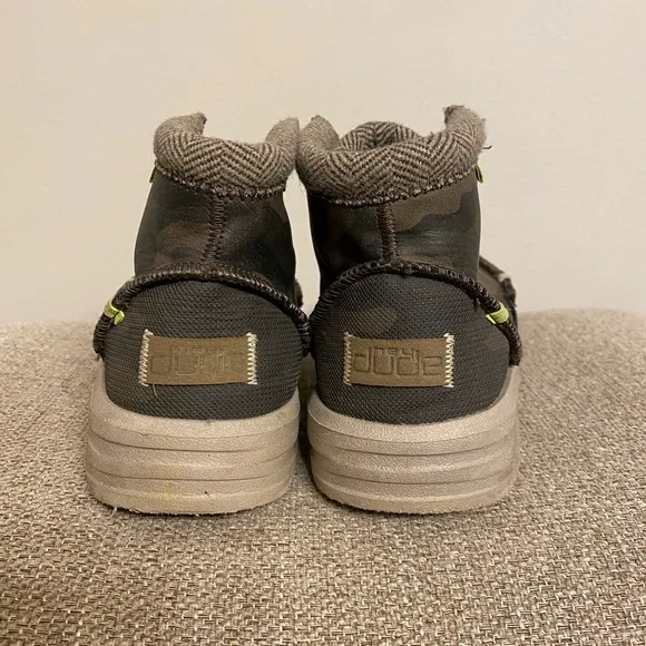 HEY DUDE SHOES CHILD LACE 8339 WOODLAND CAMO  BRADLEY YOUTH