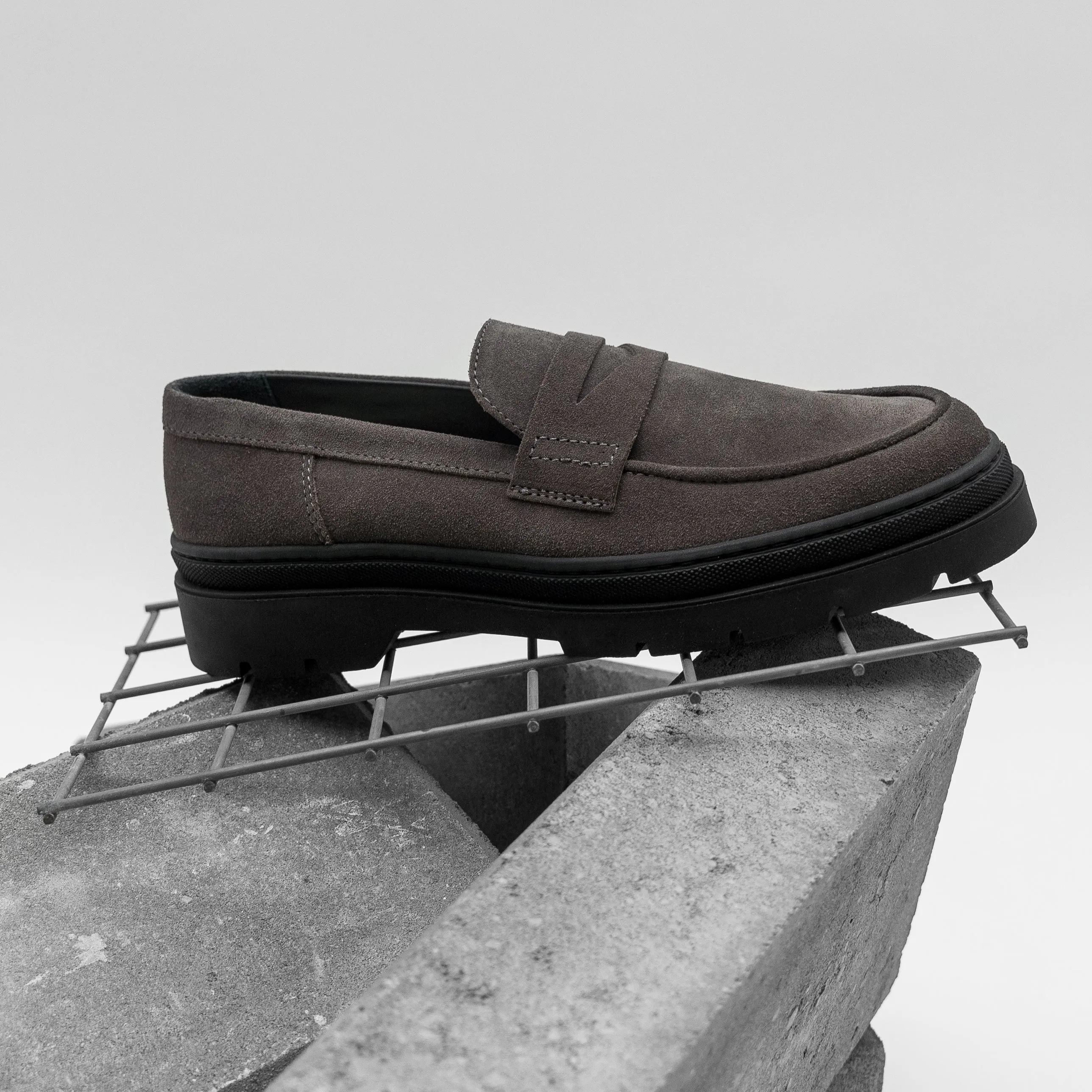 Hinson Elon Loafer Antracite Suede