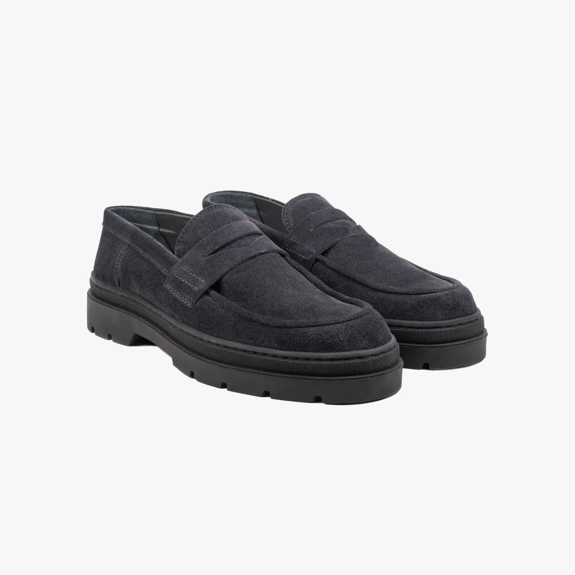 Hinson Elon Loafer Dk Blue Suede