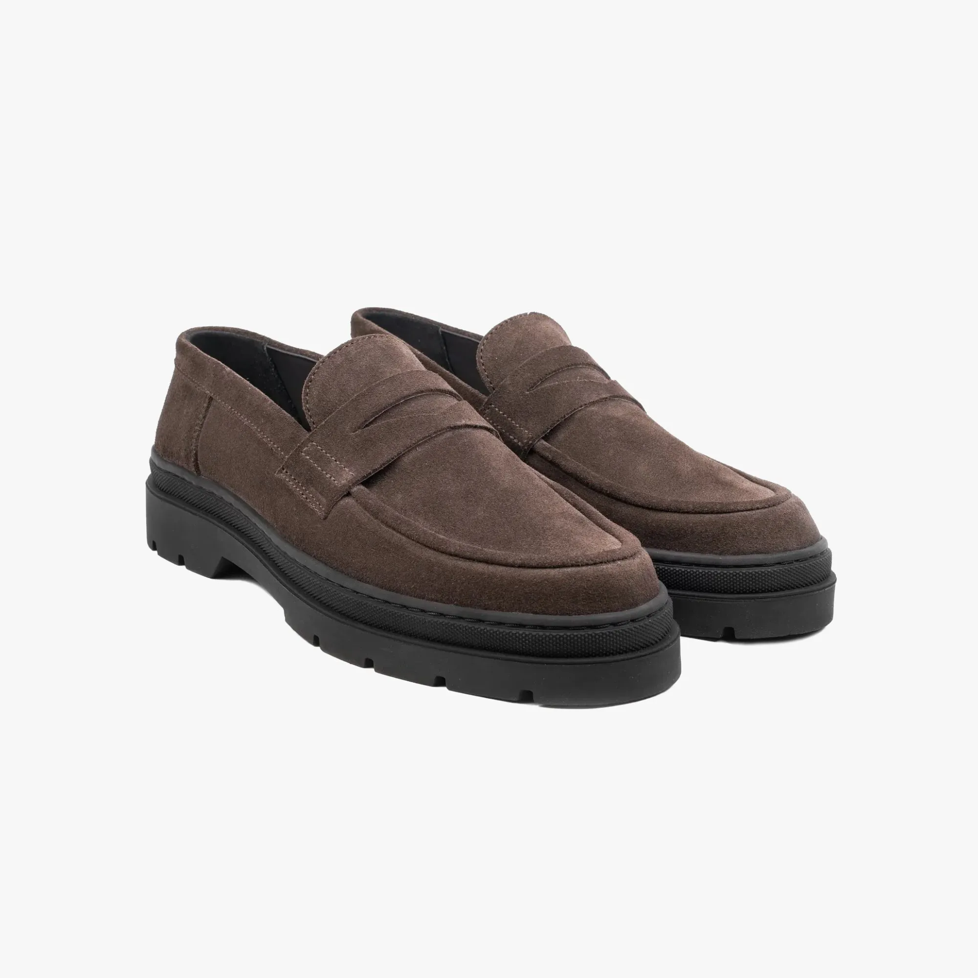 Hinson Elon Loafer Dk Brown Suede