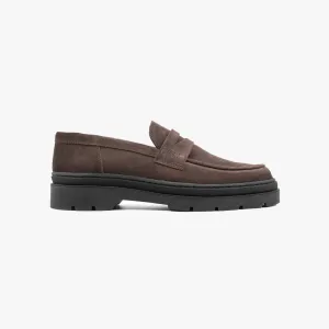 Hinson Elon Loafer Dk Brown Suede