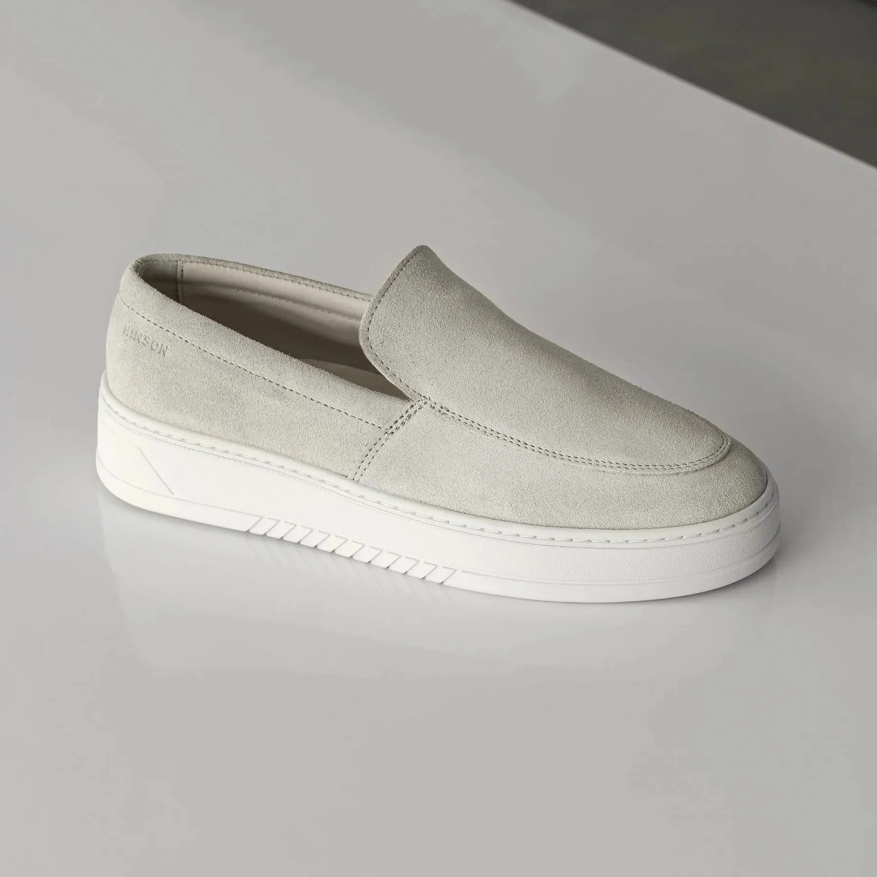 Hinson Miller Slip On Beige S Suede