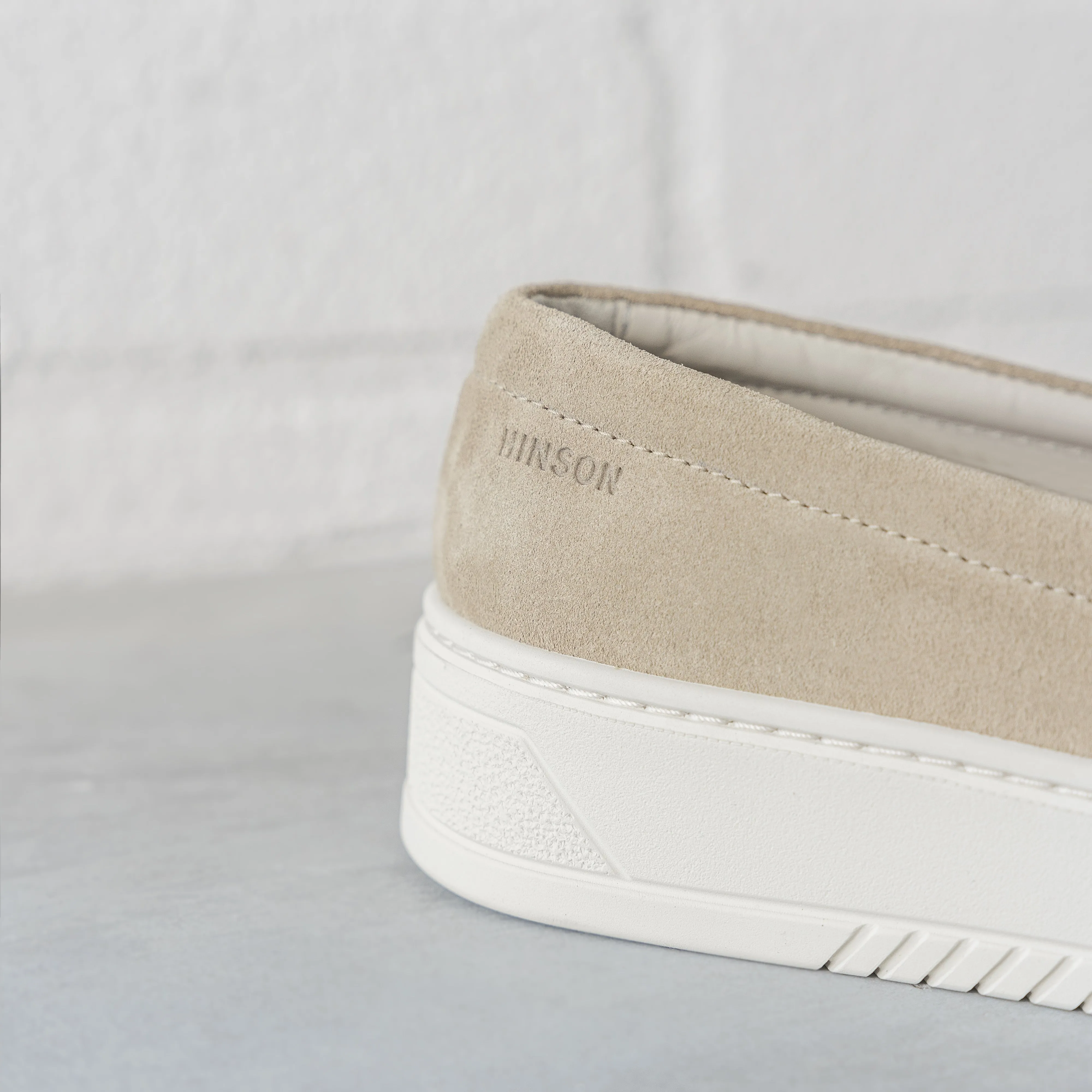 Hinson Miller Slip On Beige Suede