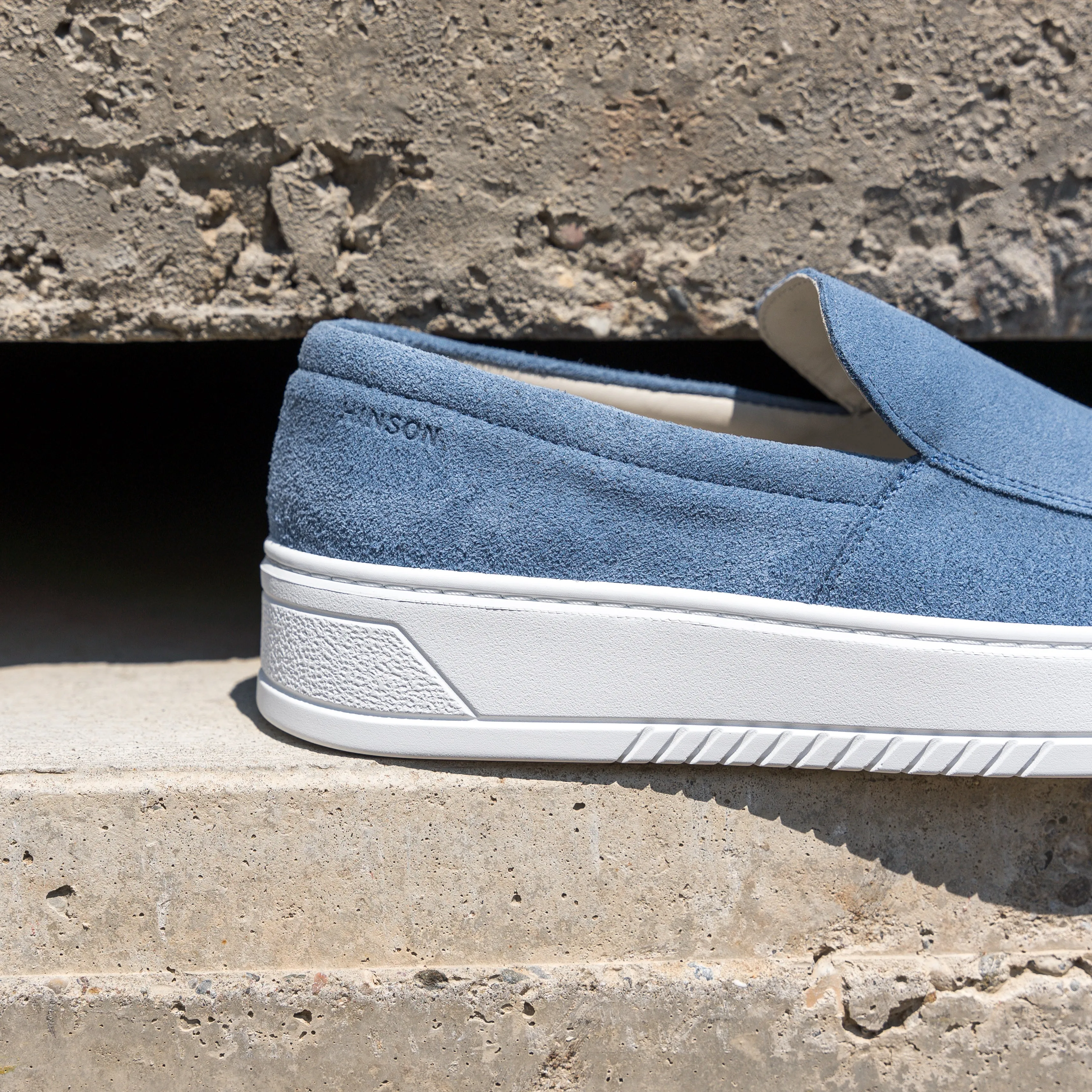 Hinson Miller Slip On Blue Suede