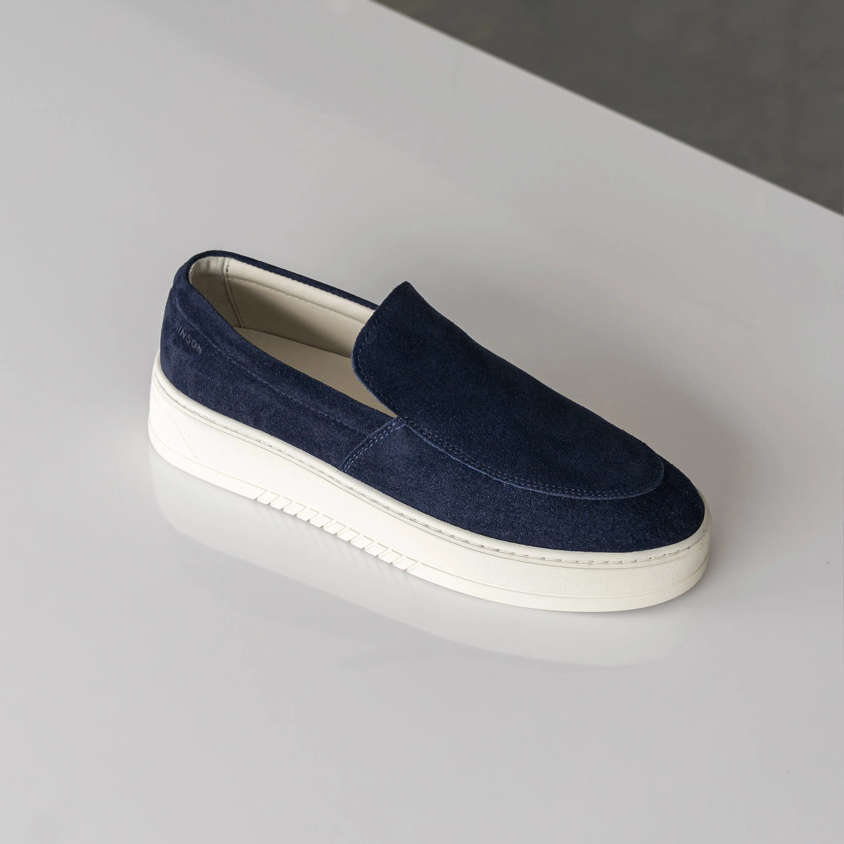 Hinson Miller Slip On Navy Suede