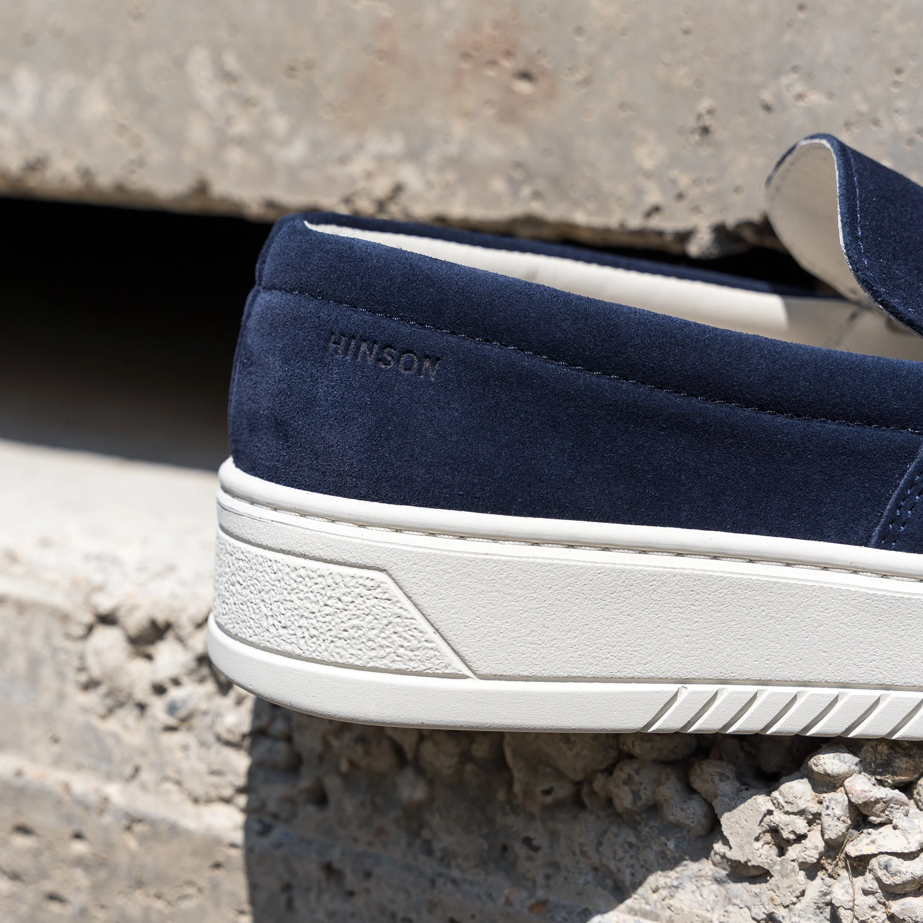 Hinson Miller Slip On Navy Suede
