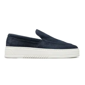 Hinson Miller Slip On Navy Suede