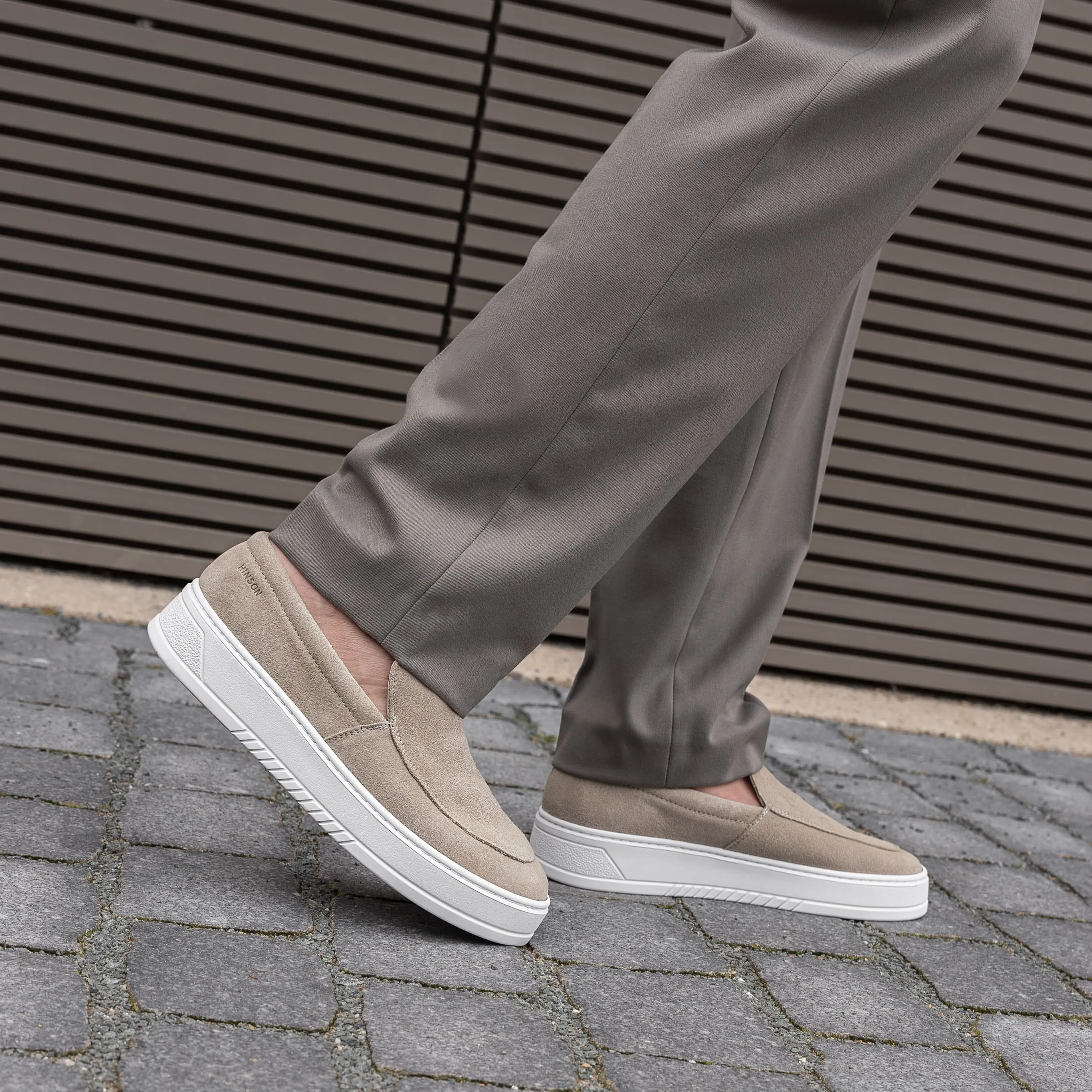 Hinson Miller Slip On Sesamo Suede