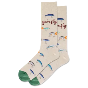 HOTSOX Men's You're Fly Crew Sock
