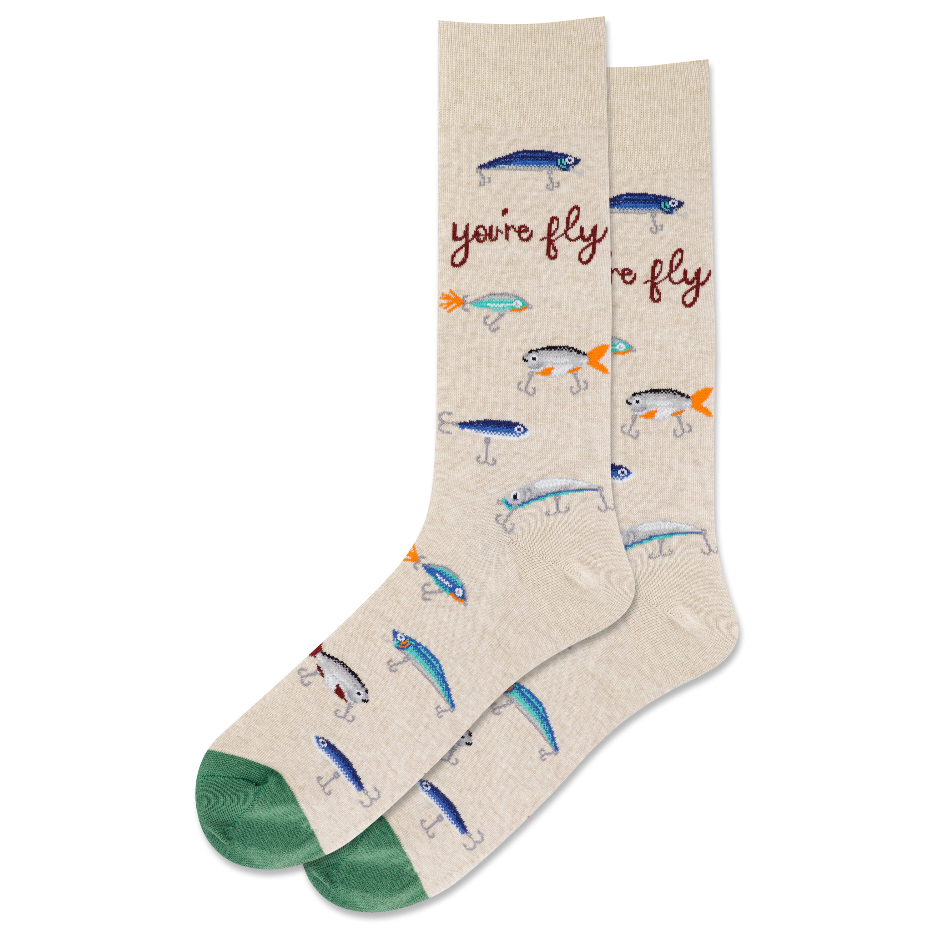 HOTSOX Men's You're Fly Crew Sock