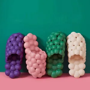 Innovative Women's Slippers Trend Personality Non-slip Bubble Shoes Comfortable High-quality Soft-soled EVA Couple Flat sandals